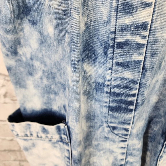 Vintage 90s Milkfed Acid Wash Denim Mini Dress Sopia Coppola One Size Japan - Picture 7 of 16